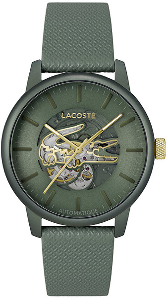Fotoja e Orë dore për meshkuj Lacoste 12.12 Automatic 2011384, e gjelbër