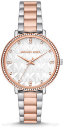 Fotoja e Orë për femra Michael Kors Piper MK4667, e argjendtë/rozë