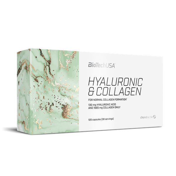Fotoja e Kapsula BioTechUSA Hyaluronic & Collagen, 120 kapsula