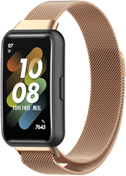 Fotoja e Rrip çeliku 4wrist për Huawi Watch Band 7, ari rozë