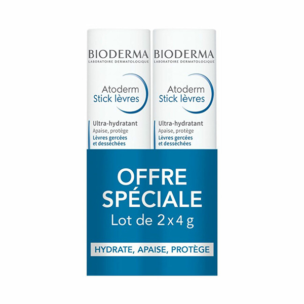 Fotoja e Set zbutës buzësh Bioderma Atoderm Ultra-Hydrating, 2 x 4g