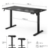Fotoja e Tavolinë elektrike SENSE7 NOJO LIGHT, 140 cmx70 cm, e zezë, Picture 3