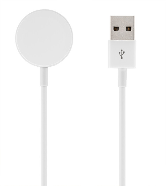 Fotoja e Kabllo karikimi USB magnetike Wotchi për Apple Watch, e bardhë