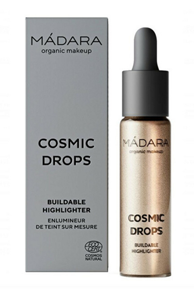 Fotoja e Ndriçues për fytyrë MÁDARA Cosmic Drops (Buildable Highlighter) kDKR9418, 13.5 ml, 2 Cosmic Rose
