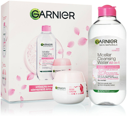 Fotoja e Set Garnier Skin Naturals Rose Sensitive, Krem për fytyrë 50 ml + Ujë micellar 400 ml