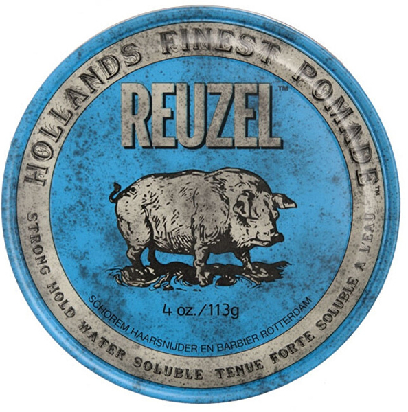 Fotoja e Pomadë për flokë Reuzel me fiksim të fortë (Blue Strong Hold Water Soluble), 35 g