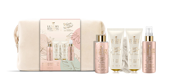 Fotoja e Set Xhel dushi 100 ml + Krem trupi 50 ml + Sprej trupi 100 ml + Krem duarsh 50 ml + Sfungjer pastrues Grace Cole