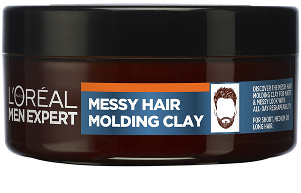 Fotoja e Xhel për flokë L´Oréal Paris Men Expert Messy Hair Molding Clay, 75 ml