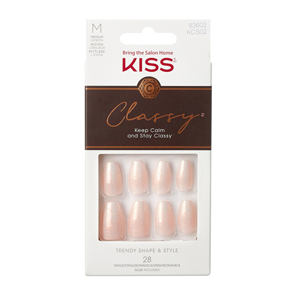 Fotoja e Thonj artificialë KISS Classy Nails Cozy Meets Cute, 28 copë