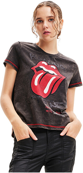 Fotoja e Maicë për femra Desigual The Rolling Stone mDE3685, XL, e zezë
