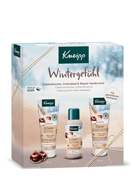 Fotoja e Set Kneipp Winter Care kKN208 Xhel dushi 75 ml + Shkumë dushi 100 ml + Krem për duar 75 ml