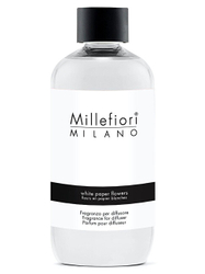 Fotoja e Rimbushje për shpërndarës arome Millefiori Milano Natural White Paper Flowers, 250 ml