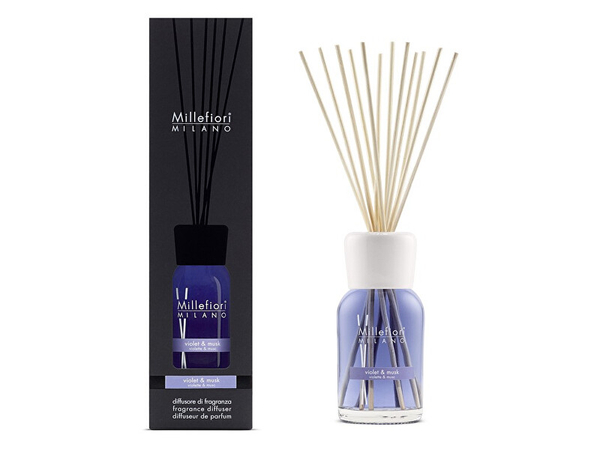 Fotoja e Shpërndarës arome Millefiori Milano Natural Violet & Musk, 500 ml