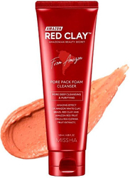 Fotoja e Pastrues për fytyrë Missha Amazon Red Clay Pore Pack Foam Cleanser, 120 ml