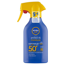 Fotoja e Sprej për mbrojtje ndaj diellit Nivea SPF 50+ Sun Protect & Moisture Spray, 270 ml