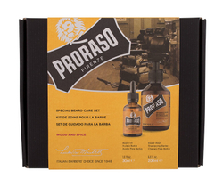 Fotoja e Set për mjekërr Proraso Wood & Spice, shampo 200 ml + vaj 30 ml