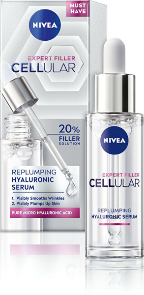 Fotoja e Serum mbushës për lëkurë Nivea Cellular Expert Filler (Replumping Hyaluronic Serum), 30 ml