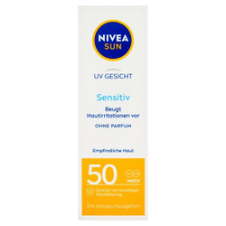 Fotoja e Krem mbrojtës ndaj diellit Nivea Sensitive SPF 50 Sun Allergy Protection 50 ml