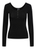 Fotoja e Bluzë PIECES PCKITTE Slim Fit mIE0602, e zezë, L, Picture 1