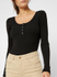 Fotoja e Bluzë PIECES PCKITTE Slim Fit mIE0602, e zezë, L, Picture 4
