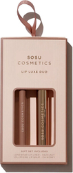 Fotoja e Set për femra SOSU Cosmetics Lip Luxe Duo Nude, balsam për buzë + laps për buzë
