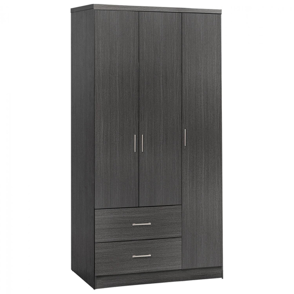 Fotoja e [OUTLET] Dollap  3-dyersh, 2 sirtarë, 89×42.5×181 cm (HM340.01)