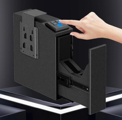 Fotoja e Kasafortë për armë OSPON, sistem biometrik, 4-shifëror, e zezë