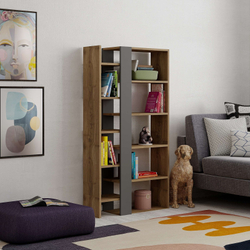 Fotoja e Raft për libra Decortie Lift (80 x 29 x 151 cm), kafe
