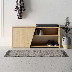 Fotoja e Stol Decortie Fiona (104 x 37 x 47 cm), kafe e hapur