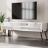 Fotoja e Komodë për TV Decortie Naive 140 cm, e bardhë, Picture 2