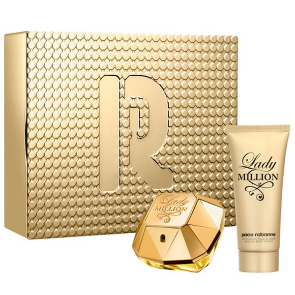 Fotoja e Set Paco Rabanne 	Eau De Parfum Lady Million, 80ml + losion trupi, 100ml