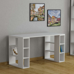 Fotoja e Tavolinë pune Decortie Colmar (140 x 60 x 75 cm), e bardhë