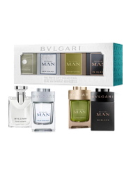 Fotoja e Set dhuratë Bvlgari Men's Mini, EDP Pour Homme, 5ml + EDP Man Wood Essence, 5ml + EDP Man In Black, 5ml + EDP Man Rain Essence, 5ml