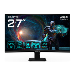 Fotoja e Monitor GIGABYTE GS27QCA, 27", 2560 × 1440 (QHD), 180 Hz, 1 ms, i zi