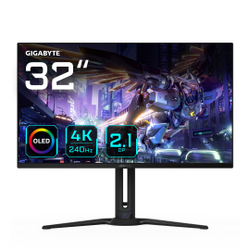 Fotoja e Monitor GIGABYTE AORUS FO32U2P, 32" 4K OLED, 240 Hz, i zi