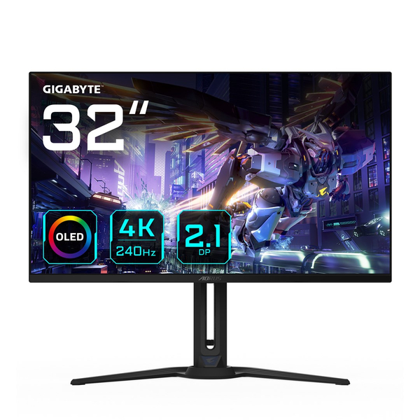 Fotoja e Monitor GIGABYTE AORUS FO32U2P, 32" 4K OLED, 240 Hz, i zi