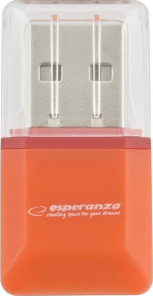 Fotoja e Lexues për kartë memorie Esperanza EA134O USB 2.0, portokalli