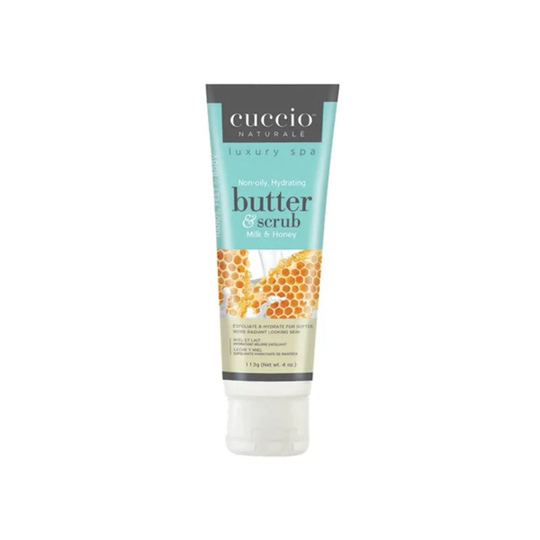 Fotoja e Gjalpë eksfoliues Cuccio Naturale Milk & Honey, 113 g