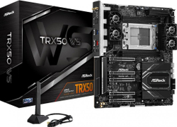 Fotoja e Pllakë amë ASRock TRX50 WS, 3x PCIe Gen5 x16, DDR5 ECC 1TB, e zezë