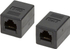 Fotoja e Konektor LogiLink, RJ45 - RJ45 femër/femër, cat.6 UTP, i zi, Picture 1