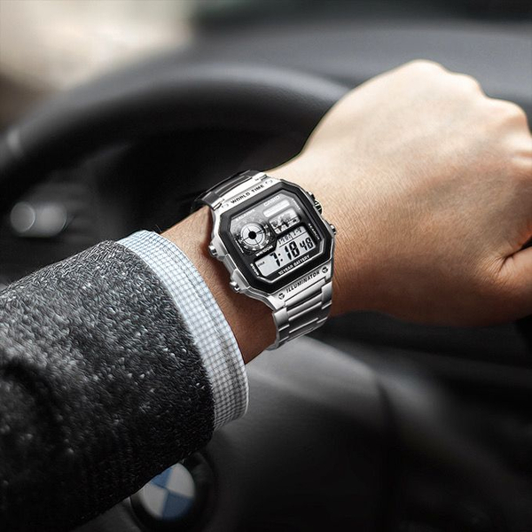 Fotoja e Orë CASIO AE1200WHD-1A, e argjendtë
