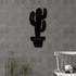 Fotoja e Dekor metali Decortie Cactus, 49cm, i zi, Picture 2