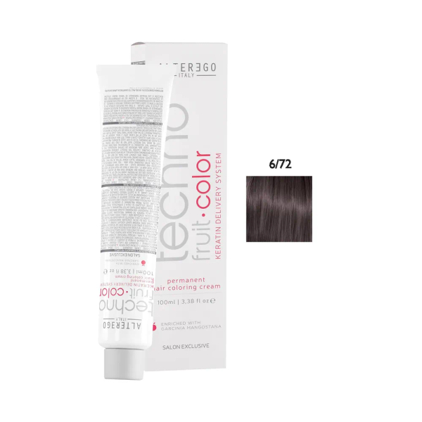 Fotoja e Ngjyrë për flokë Alter Ego Techno Fruit Color, 8/72 Light Blonde Hazelnut , 100 ml