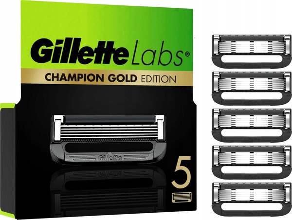 Fotoja e Brisk rroje Gillette Labs Champion Gold Edition, 5 copë
