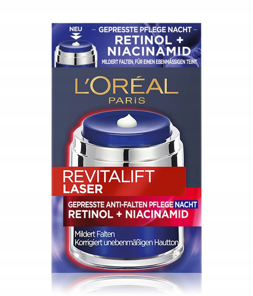 Fotoja e Krem nate për fytyrën L'Oréal Revitalift Laser me Retinol & Niacinamidë, 50ml