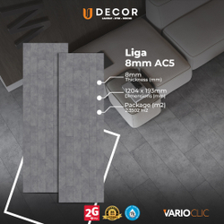 Fotoja e Laminat Yıldız Entegre Varioclic Liga, 8mm AC5 Aquaspecial, 1 pako 2.3502 m2