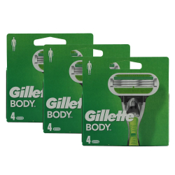 Fotoja e Brisk rroje Gillette Body për meshkuj, 4 copë
