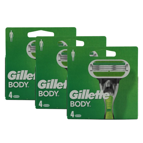 Fotoja e Brisk rroje Gillette Body për meshkuj, 4 copë