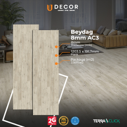 Fotoja e Laminat Yıldız Entegre Terraclick Beydag, 8mm AC3, 1 pako 2.3071 m2