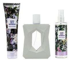 Fotoja e Set për femra Ariana Grande God Is A Woman, EDP 100 ml + krem për trup 100 ml + sprej për trup 118 ml